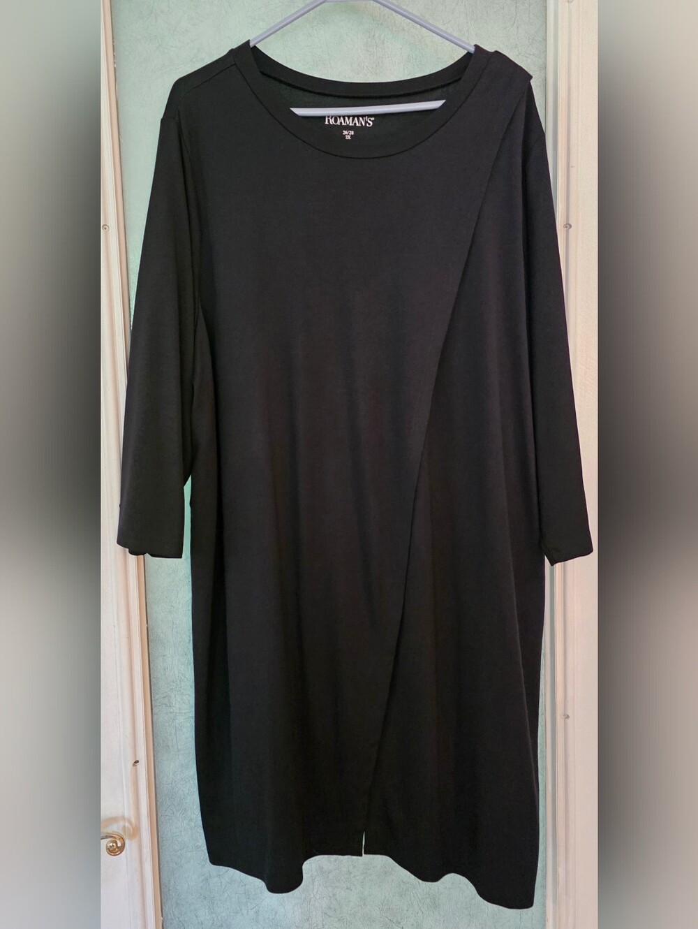 Roaman's Black Long Sleeve Tunic